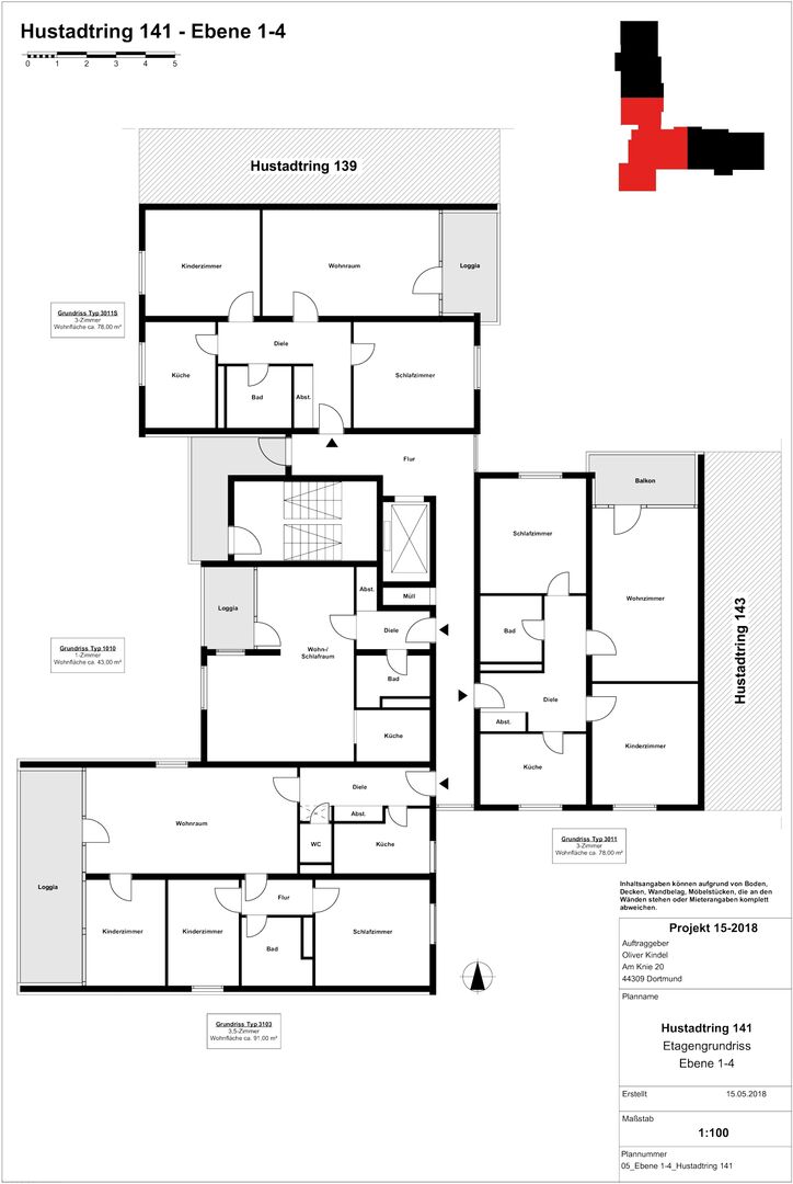 Referenz 06 / Grundriss 14-Etage