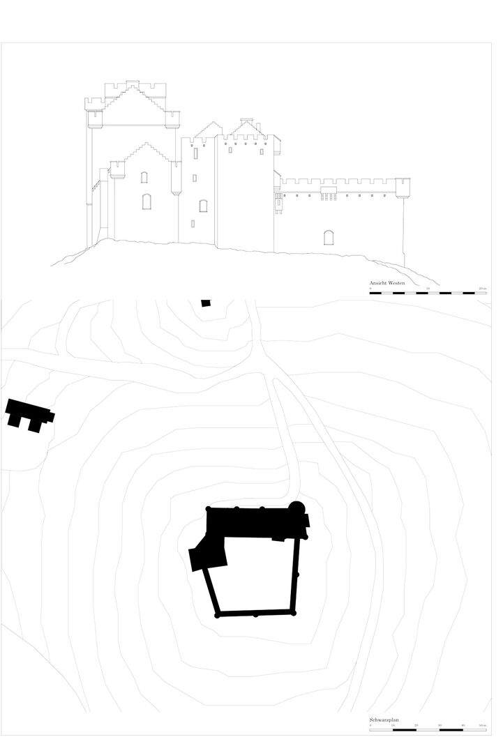 Referenz 07 Ansicht-Lageplan-Doune-Castle