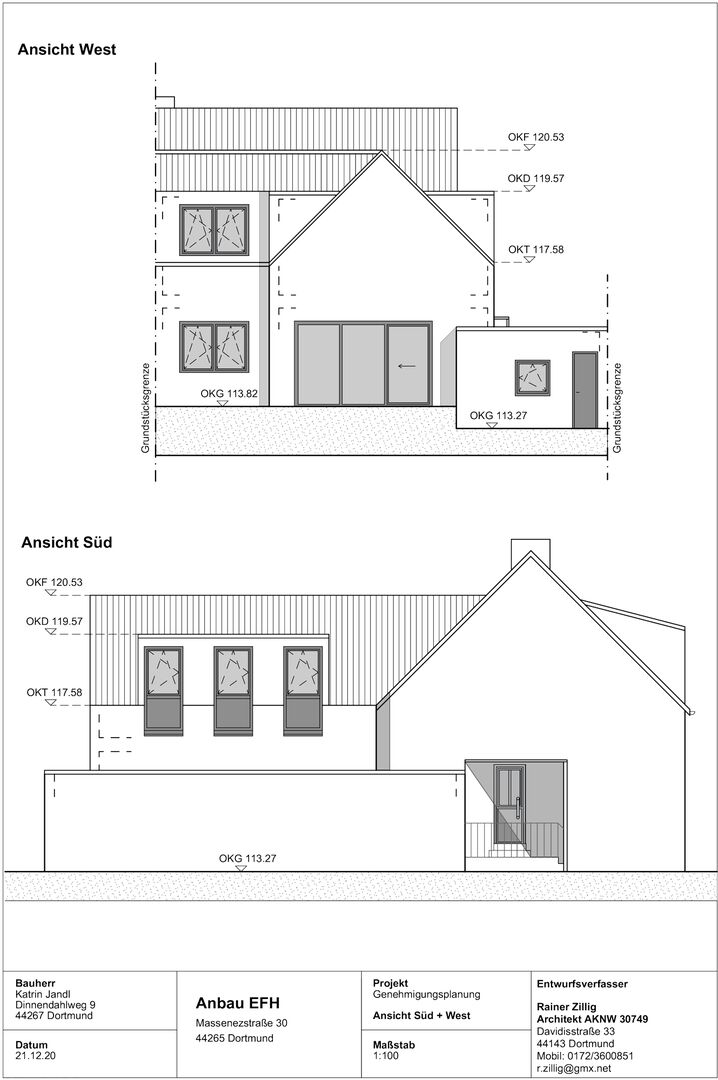 Referenz 05 Ansicht Sued und West Anbau