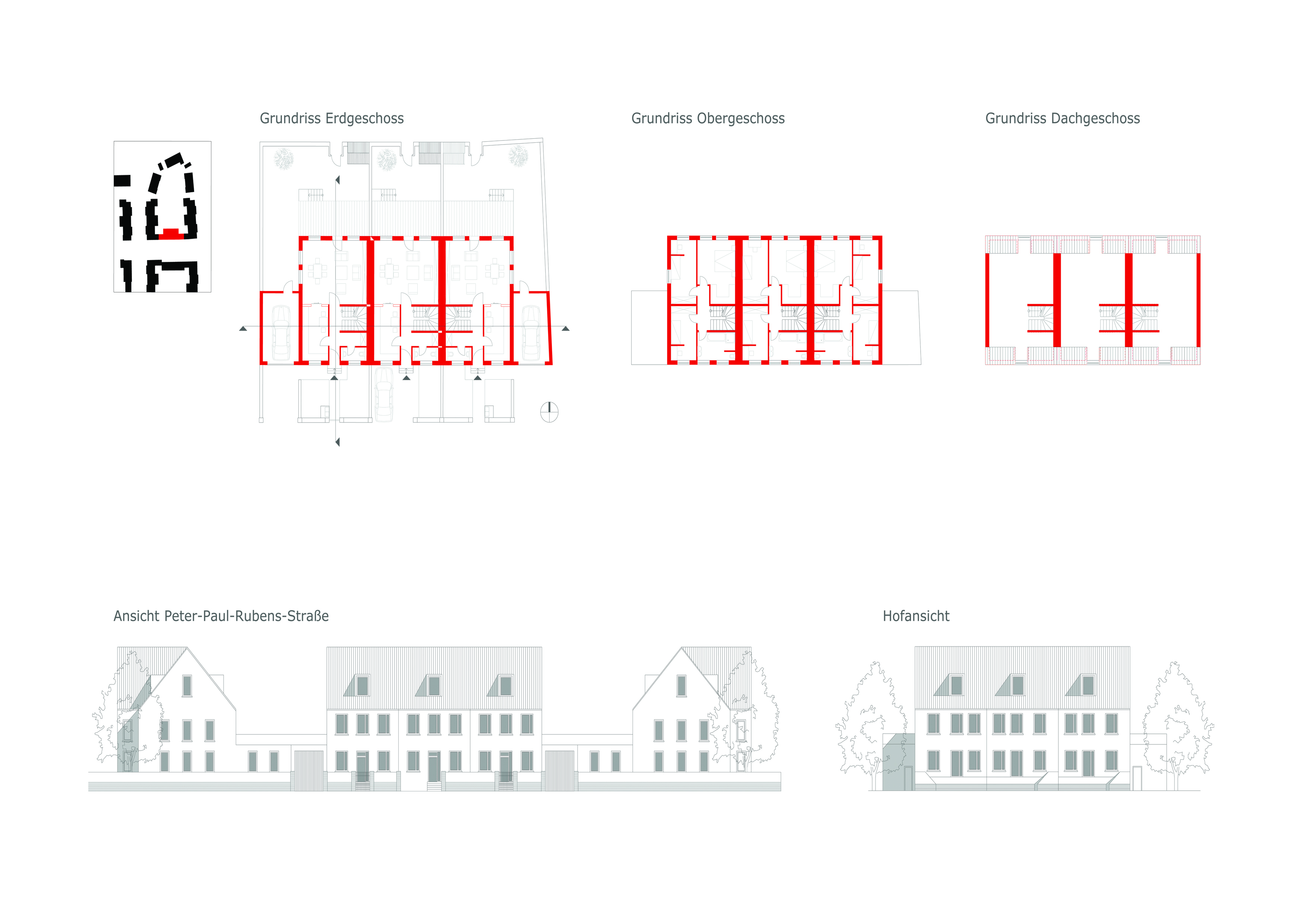 Referenz 01 Grundriss Ansicht Neubau